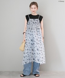 Disney | 総柄シアーキャミワンピース/Disney(ワンピース)