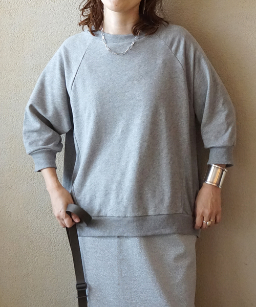 JOURNAL STANDARD LUXE(ジャーナルスタンダード ラックス)の「ドライテリー スウェット(スウェット・レディース・ブラック/チャコールグレー・FREE)」の1枚目の写真