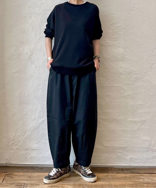 JOURNAL STANDARD LUXE(ジャーナルスタンダード ラックス)の「ドライテリー スウェット(スウェット・レディース・ブラック/チャコールグレー・FREE)」の3枚目の写真