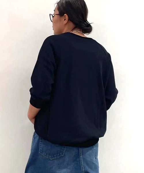 JOURNAL STANDARD LUXE(ジャーナルスタンダード ラックス)の「ドライテリー スウェット(スウェット・レディース・ブラック/チャコールグレー・FREE)」の6枚目の写真