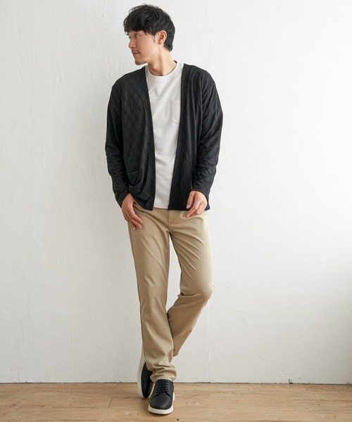 ikka(イッカ)の「ジャカードボタンレスカーディガン(カーディガン/ボレロ・メンズ・ブラック/ネイビー/オリーブ・M/L/XL/S)」の15枚目の写真