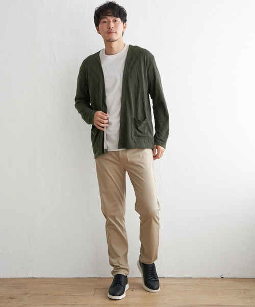 ikka(イッカ)の「ジャカードボタンレスカーディガン(カーディガン/ボレロ・メンズ・ブラック/ネイビー/オリーブ・M/L/XL/S)」の17枚目の写真