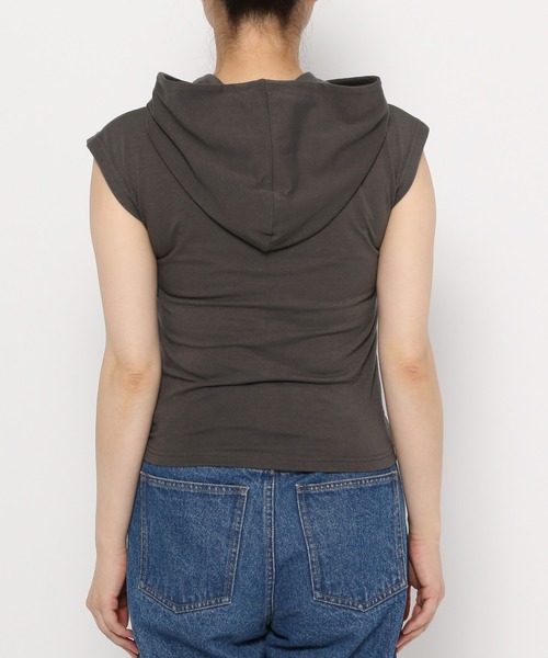 3.3 Field Trip （3.3フィールドトリップ）の「3.3 Field Trip／シャーリングフーディータンク（Tシャツ/カットソー・レディース・サンドグレー/ライトブルー/グレー・FREE）」の22枚目の写真