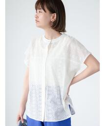 前後2WAYシフリー刺繍ブラウス