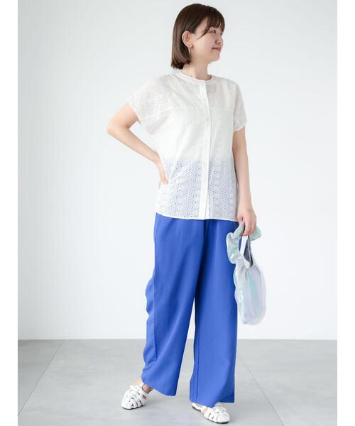 Lugnoncure(ルノンキュール)の「前後2WAYシフリー刺繍ブラウス(シャツ/ブラウス・レディース・ブラック/オフホワイト/ブラウン・F)」の10枚目の写真