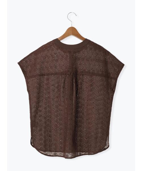 Lugnoncure(ルノンキュール)の「前後2WAYシフリー刺繍ブラウス(シャツ/ブラウス・レディース・ブラック/オフホワイト/ブラウン・F)」の18枚目の写真