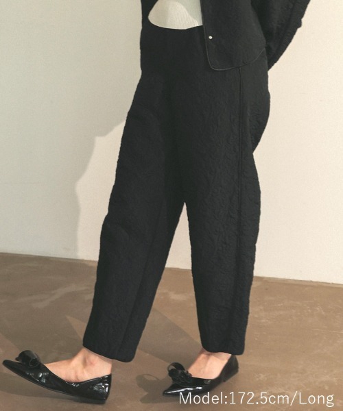 DONOBAN（ドノバン）の「フラワーキルティングパンツ（その他パンツ・レディース・ホワイト/ブラック・SHORT/LONG）」の3枚目の写真