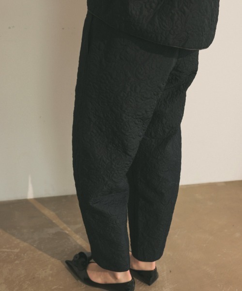 DONOBAN（ドノバン）の「フラワーキルティングパンツ（その他パンツ・レディース・ホワイト/ブラック・SHORT/LONG）」の6枚目の写真