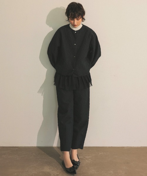 DONOBAN（ドノバン）の「フラワーキルティングパンツ（その他パンツ・レディース・ホワイト/ブラック・SHORT/LONG）」の7枚目の写真