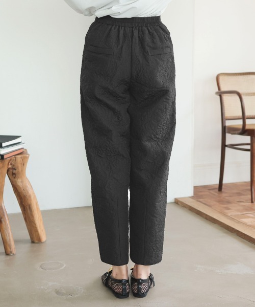 DONOBAN（ドノバン）の「フラワーキルティングパンツ（その他パンツ・レディース・ホワイト/ブラック・SHORT/LONG）」の12枚目の写真