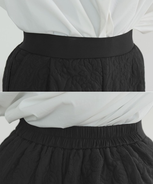 DONOBAN（ドノバン）の「フラワーキルティングパンツ（その他パンツ・レディース・ホワイト/ブラック・SHORT/LONG）」の13枚目の写真