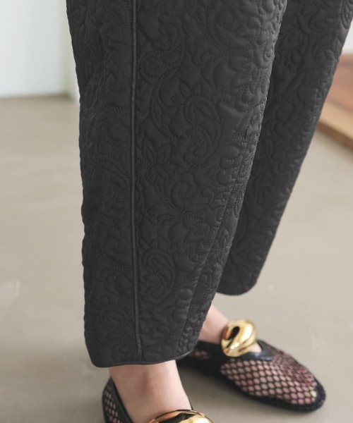 DONOBAN（ドノバン）の「フラワーキルティングパンツ（その他パンツ・レディース・ホワイト/ブラック・SHORT/LONG）」の15枚目の写真