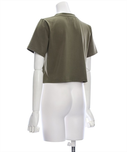 clear（クリア）の「デニムロゴＴシャツ [着回し力抜群 大人 カジュアル]≪再入荷≫（Tシャツ/カットソー・レディース・カーキ/オフホワイト/ブラック・F）」の16枚目の写真