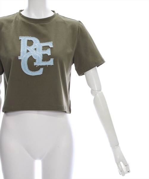 clear（クリア）の「デニムロゴＴシャツ [着回し力抜群 大人 カジュアル]≪再入荷≫（Tシャツ/カットソー・レディース・カーキ/オフホワイト/ブラック・F）」の18枚目の写真
