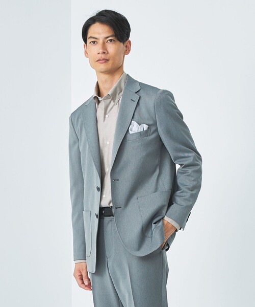 green label relaxing(グリーンレーベルリラクシング)の「エブリット コットンオックス ムジ スナップ ボタンダウン ドレスシャツ -イージーアイロン-(シャツ/ブラウス・メンズ・ライトグレー/ベージュ/コバルトブルー・L/S/M/XL)」の13枚目の写真