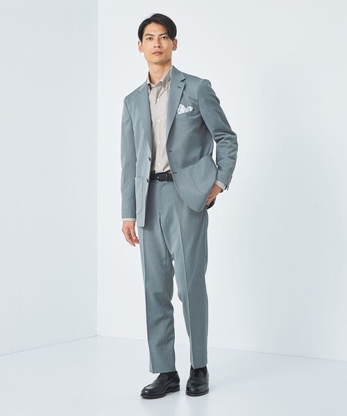green label relaxing(グリーンレーベルリラクシング)の「エブリット コットンオックス ムジ スナップ ボタンダウン ドレスシャツ -イージーアイロン-(シャツ/ブラウス・メンズ・ライトグレー/ベージュ/コバルトブルー・L/S/M/XL)」の14枚目の写真