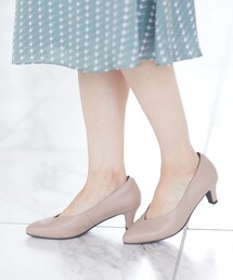 【至福の履き心地／すっきり美脚／通勤・お出かけに大活躍】5cmヒールパンプス