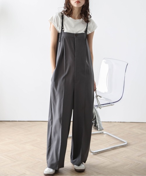 セール】ベルトショルダーストラップサロペット（サロペット