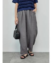 Samansa Mos2 blue | リネンライクバルーンパンツ(その他パンツ)