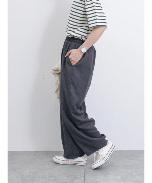 Samansa Mos2 blue(サマンサモスモスブルー)の「リネンライクバルーンパンツ(その他パンツ・レディース・ブラック/グレー/ブルー・F)」の11枚目の写真