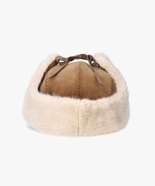 OVERRIDE（オーバーライド）の「OVERRIDE  CORDUROY KP TRAPPER SGP / オーバーライド（ハット・レディース・ブラック/ダークオレンジ/ブラウン・58cm）」の8枚目の写真