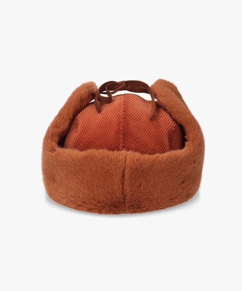 OVERRIDE（オーバーライド）の「OVERRIDE  CORDUROY KP TRAPPER SGP / オーバーライド（ハット・レディース・ブラック/ダークオレンジ/ブラウン・58cm）」の13枚目の写真