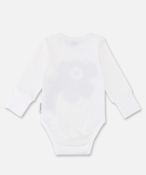 marimekko（マリメッコ）の「Unikko / Kids  placement  jersey　rompers（ロンパース・キッズ・ホワイト・62/68/74/80）」の2枚目の写真