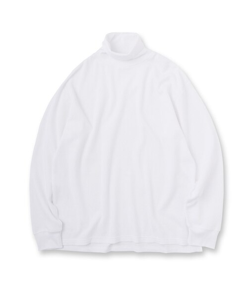 tk.TAKEO KIKUCHI（ティーケータケオキクチ）の「◆【WEB限定】ワッフルクルーネック＆タートルネックカットソー（Tシャツ/カットソー・メンズ・チャコールグレー/ブラック/ホワイト系1/ブルー系その他2/ブルー系その他/チャコール/ブラック系/ホワイト・01/02/03）」の15枚目の写真