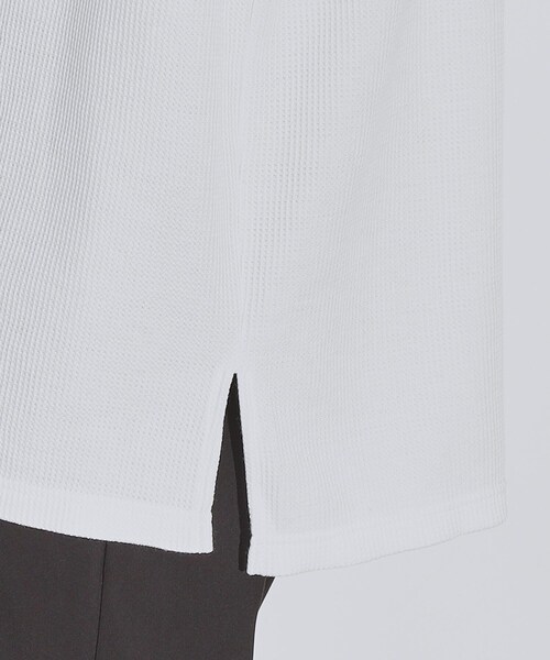 tk.TAKEO KIKUCHI（ティーケータケオキクチ）の「◆【WEB限定】ワッフルクルーネック＆タートルネックカットソー（Tシャツ/カットソー・メンズ・チャコールグレー/ブラック/ホワイト系1/ブルー系その他2/ブルー系その他/チャコール/ブラック系/ホワイト・01/02/03）」の21枚目の写真