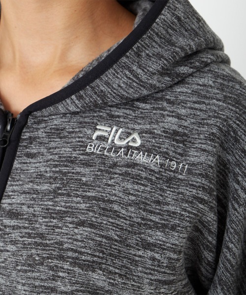 FILA(フィラ)の「杢フリースジャケット フルジップパーカー(パーカー・レディース・グレー/カーキ/ブラック/ライトピンク・MEDIUM/LARGE/X-LARGE)」の11枚目の写真