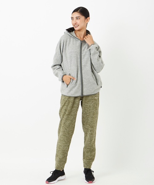 FILA(フィラ)の「杢フリースジャケット フルジップパーカー(パーカー・レディース・グレー/カーキ/ブラック/ライトピンク・MEDIUM/LARGE/X-LARGE)」の19枚目の写真