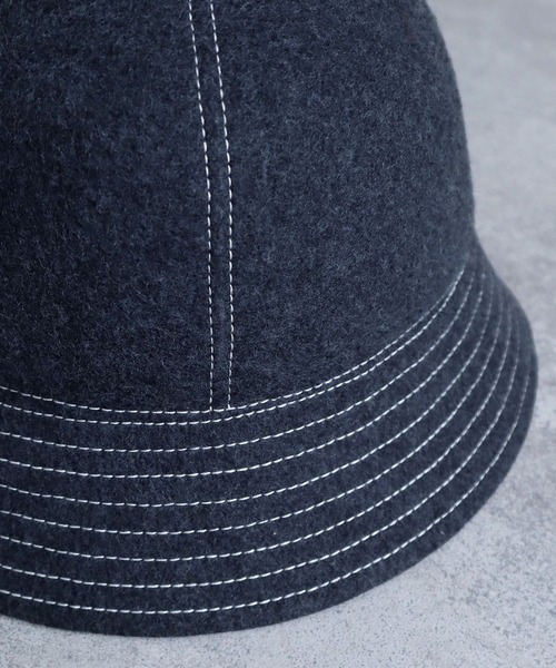 PAR ICI（パーリッシィ）の「フェルト刺繍ハット（ハット・レディース・ネイビー・FREE）」の8枚目の写真