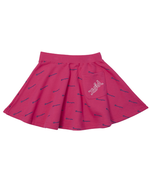 X-girl Stages（エックスガールステージス）の「Champion/SWEAT SKIRT(4T～7T)（スカート・キッズ・アッシュ/ピンク/ネイビー・4T/5T/6T/7T）」の5枚目の写真