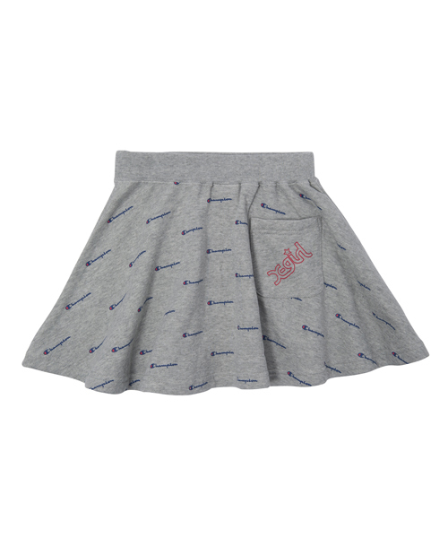 X-girl Stages（エックスガールステージス）の「Champion/SWEAT SKIRT(4T～7T)（スカート・キッズ・アッシュ/ピンク/ネイビー・4T/5T/6T/7T）」の7枚目の写真