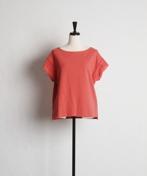 tocco closet(トッコ クローゼット)の「【ZOZO限定】レーススリーブノースリーブカットソー(Tシャツ/カットソー・レディース・レッド/カーキ/ブラック/オフホワイト・M)」の12枚目の写真