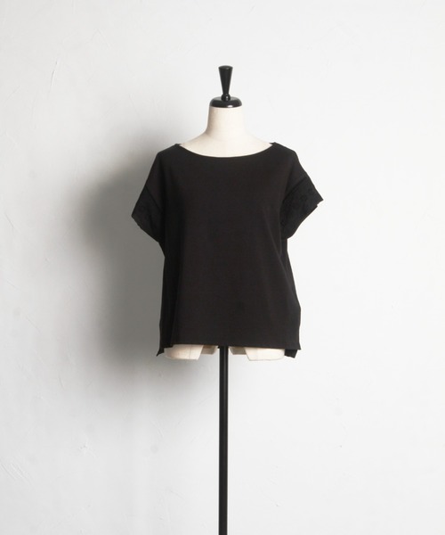 tocco closet(トッコ クローゼット)の「【ZOZO限定】レーススリーブノースリーブカットソー(Tシャツ/カットソー・レディース・レッド/カーキ/ブラック/オフホワイト・M)」の11枚目の写真
