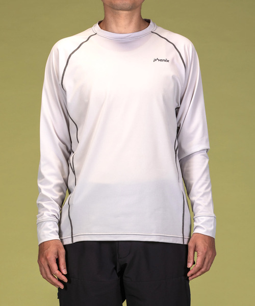 phenix OUTDOOR(フェニックスアウトドア)クルーネック長袖Tシャツ/メンズTシャツ/速乾/ストレッチ/快適/抗菌/防臭/ティーシャツ/インナー（Tシャツ/カットソー）｜phenix outdoor（フェニックスアウトドア）