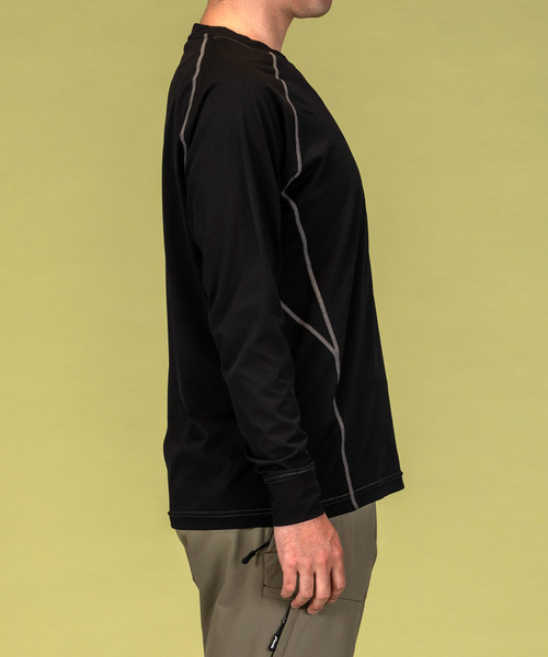 phenix OUTDOOR(フェニックスアウトドア)クルーネック長袖Tシャツ/メンズTシャツ/速乾/ストレッチ/快適/抗菌/防臭/ティーシャツ/インナー（Tシャツ/カットソー）｜phenix outdoor（フェニックスアウトドア）