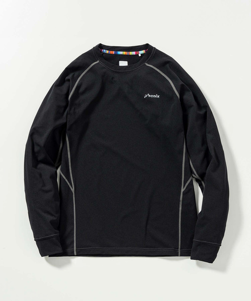 phenix OUTDOOR(フェニックスアウトドア)クルーネック長袖Tシャツ/メンズTシャツ/速乾/ストレッチ/快適/抗菌/防臭/ティーシャツ/インナー（Tシャツ/カットソー）｜phenix outdoor（フェニックスアウトドア）