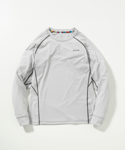 phenix OUTDOOR(フェニックスアウトドア)クルーネック長袖Tシャツ/メンズTシャツ/速乾/ストレッチ/快適/抗菌/防臭/ティーシャツ/インナー（Tシャツ/カットソー）｜phenix outdoor（フェニックスアウトドア）