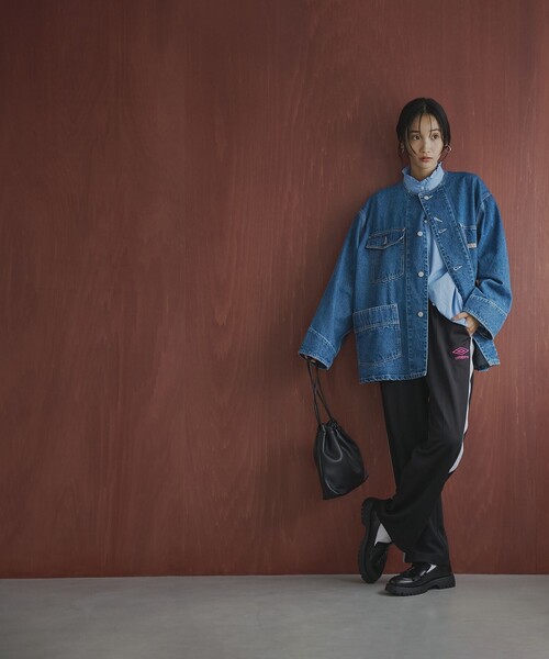 UMBRO（アンブロ）の「UMBRO（アンブロ）別注トラックパンツ（その他パンツ・レディース・ブラック/ダークグリーン/ネイビー・M/L）」の10枚目の写真