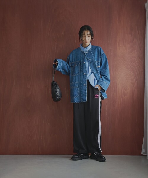 UMBRO（アンブロ）の「UMBRO（アンブロ）別注トラックパンツ（その他パンツ・レディース・ブラック/ダークグリーン/ネイビー・M/L）」の13枚目の写真