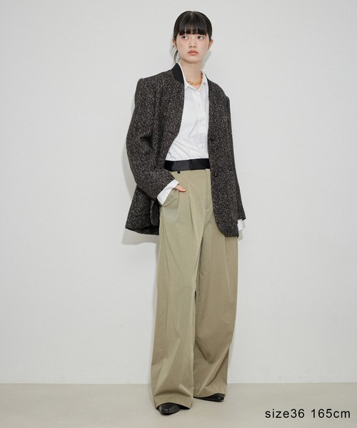 ADAM ET ROPE'（アダムエロペ）の「ツイードシングルジャケット（ノー