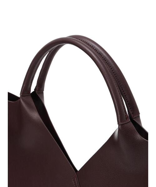 Te chichi（テチチ）の「スクエアトートバッグ（ハンドバッグ・レディース・ブラック/オフホワイト/プラム/グレー・F）」の13枚目の写真