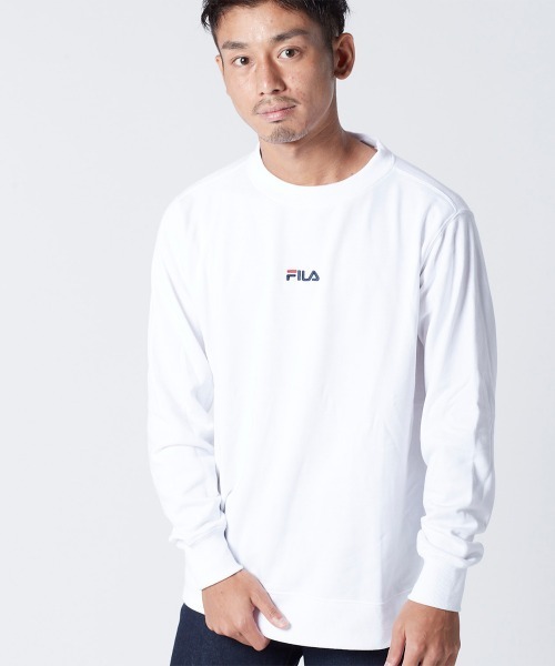 FILA（フィラ）の「スウエットトップス（スウェット・メンズ・ホワイト/ネイビー/ブラック・MEDIUM/LARGE/X-LARGE）」の2枚目の写真
