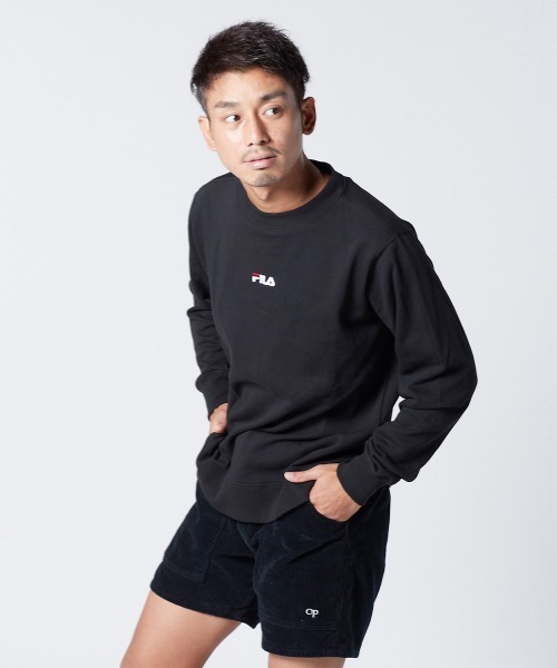 FILA（フィラ）の「スウエットトップス（スウェット・メンズ・ホワイト/ネイビー/ブラック・MEDIUM/LARGE/X-LARGE）」の3枚目の写真