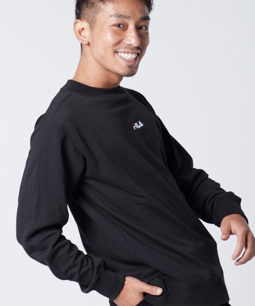 FILA（フィラ）の「スウエットトップス（スウェット・メンズ・ホワイト/ネイビー/ブラック・MEDIUM/LARGE/X-LARGE）」の4枚目の写真