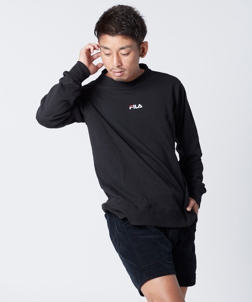 FILA（フィラ）の「スウエットトップス（スウェット・メンズ・ホワイト/ネイビー/ブラック・MEDIUM/LARGE/X-LARGE）」の5枚目の写真