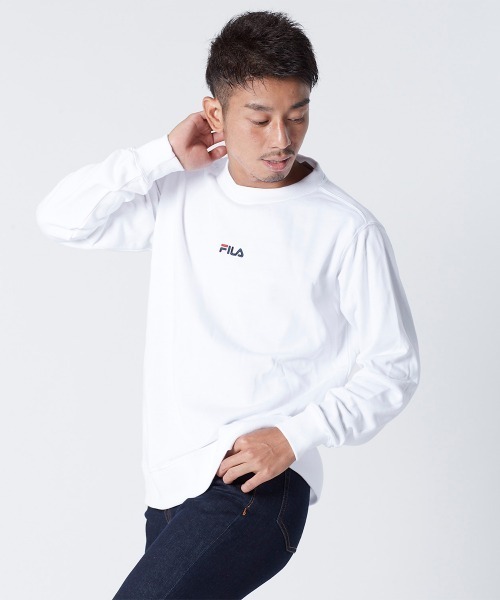FILA（フィラ）の「スウエットトップス（スウェット・メンズ・ホワイト/ネイビー/ブラック・MEDIUM/LARGE/X-LARGE）」の13枚目の写真
