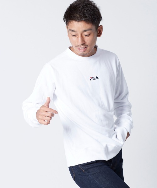 FILA（フィラ）の「スウエットトップス（スウェット・メンズ・ホワイト/ネイビー/ブラック・MEDIUM/LARGE/X-LARGE）」の14枚目の写真